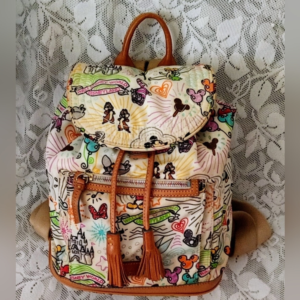 HTF Dooney and Bourke Sketch Backpack Purse